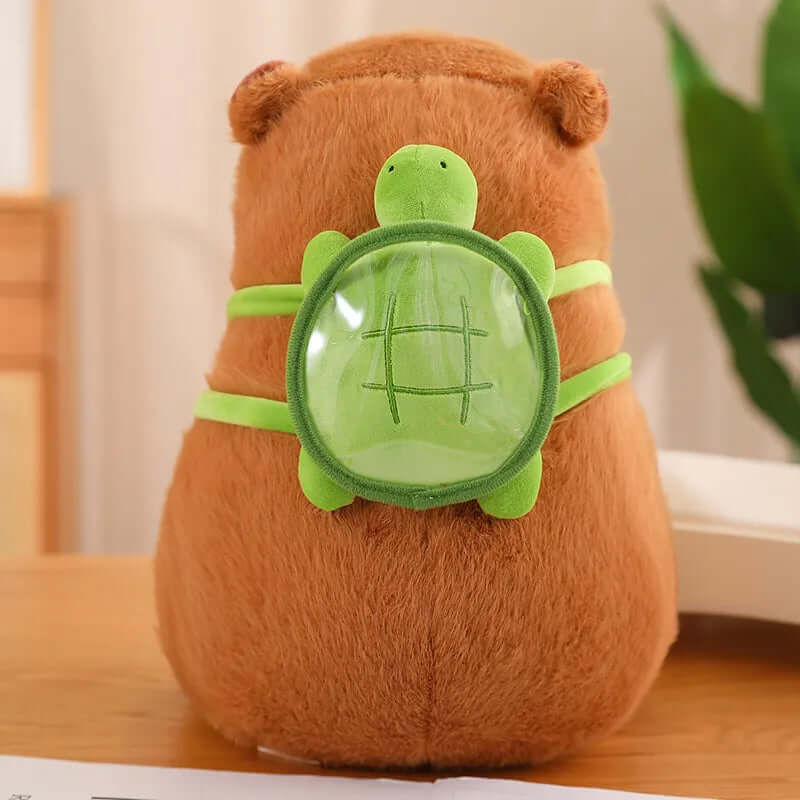 Cozy Capybara Plush Toy with Backpack