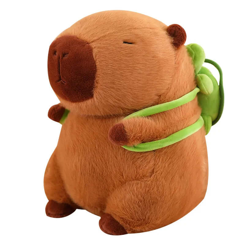 Cozy Capybara Plush Toy with Backpack