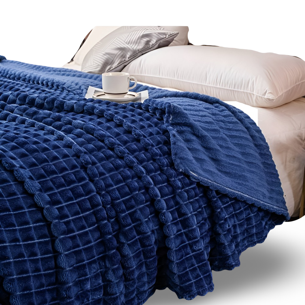 Cozy & Fluffy Coral Fleece Throw Blanket