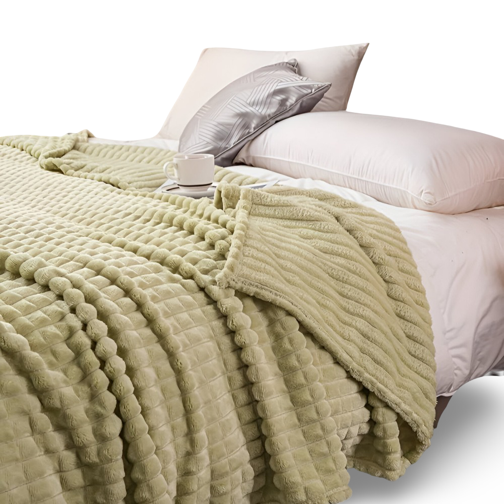 Cozy & Fluffy Coral Fleece Throw Blanket