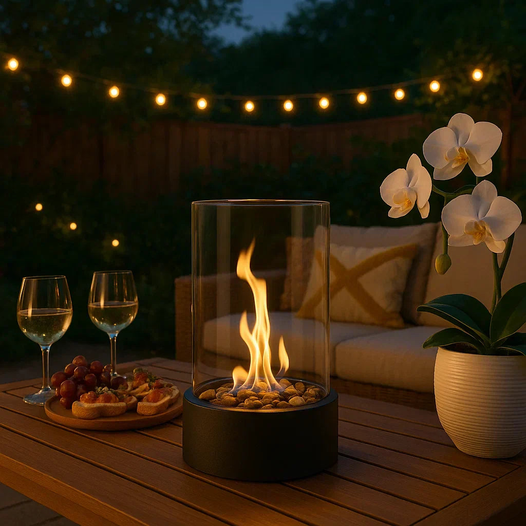 CozyFlame Tabletop Fireplace - Smoke-Free - Bioethanol - Modern Design