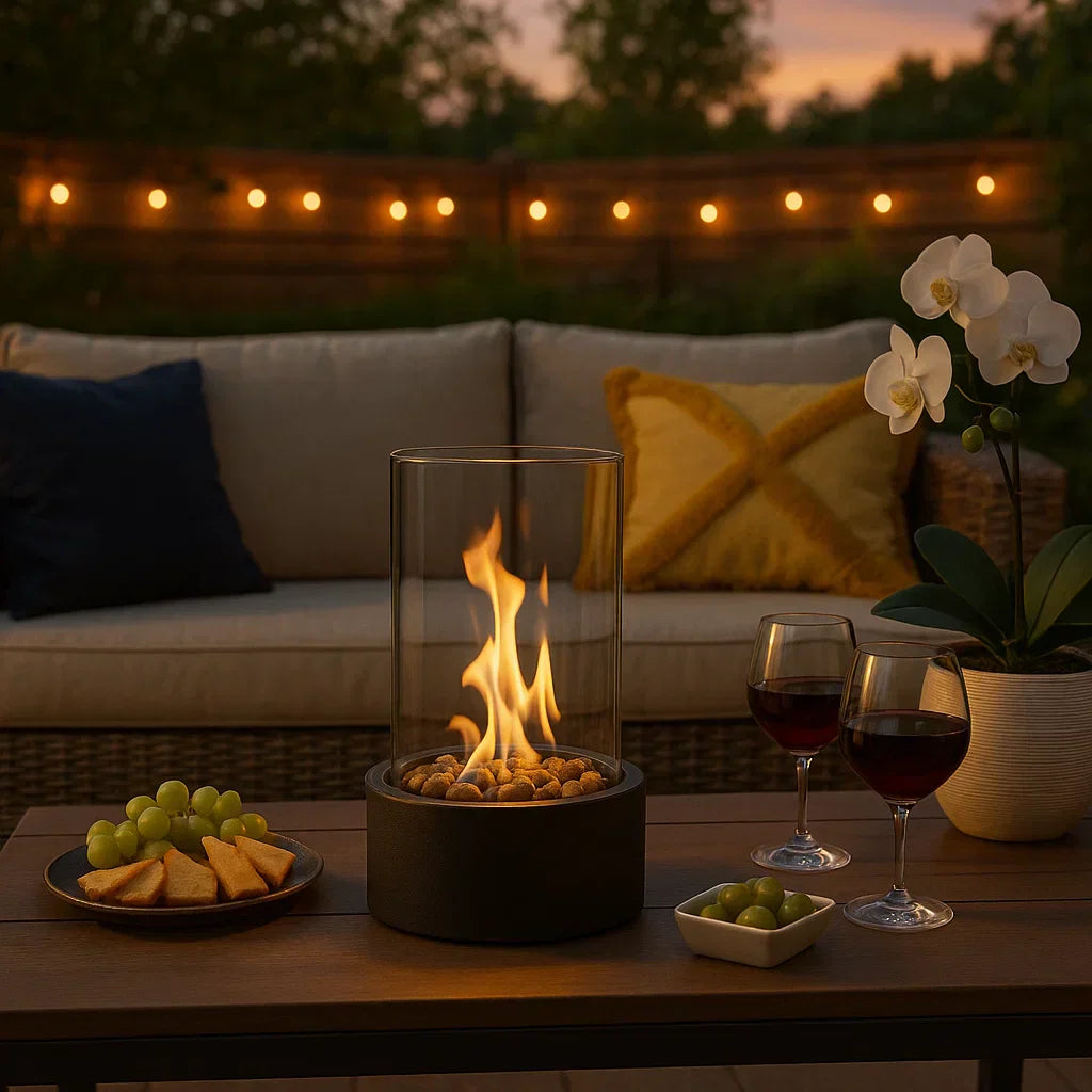CozyFlame Tabletop Fireplace - Smoke-Free - Bioethanol - Modern Design