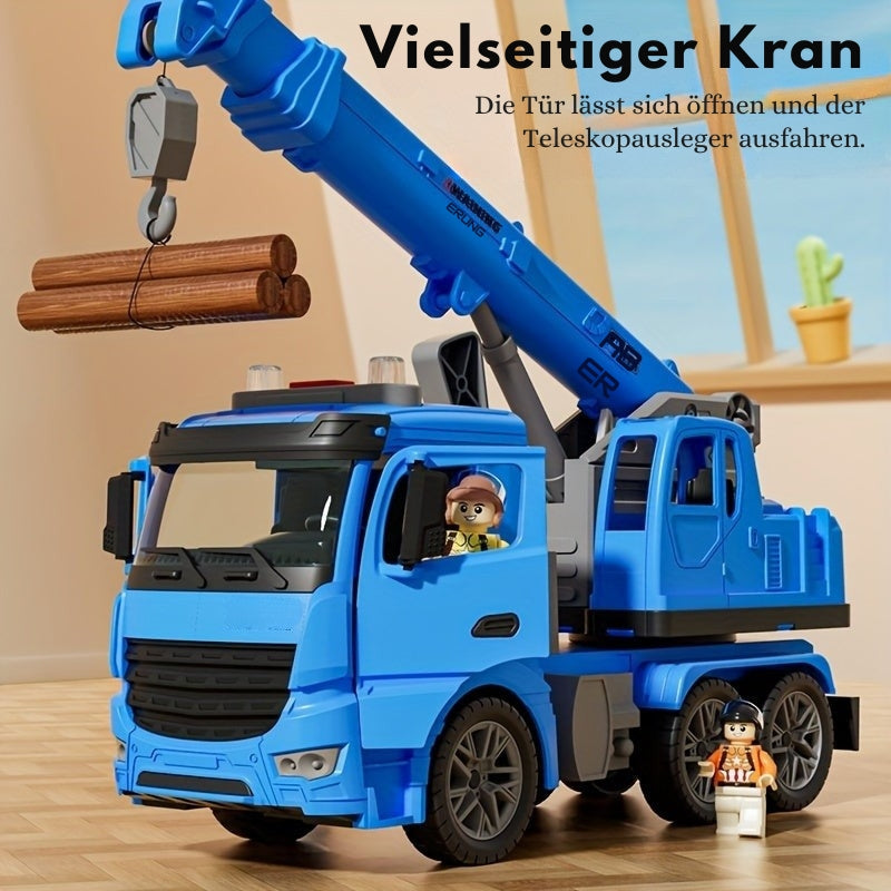 Crane Truck Toy for Kids | Sturdy with Sound Effects