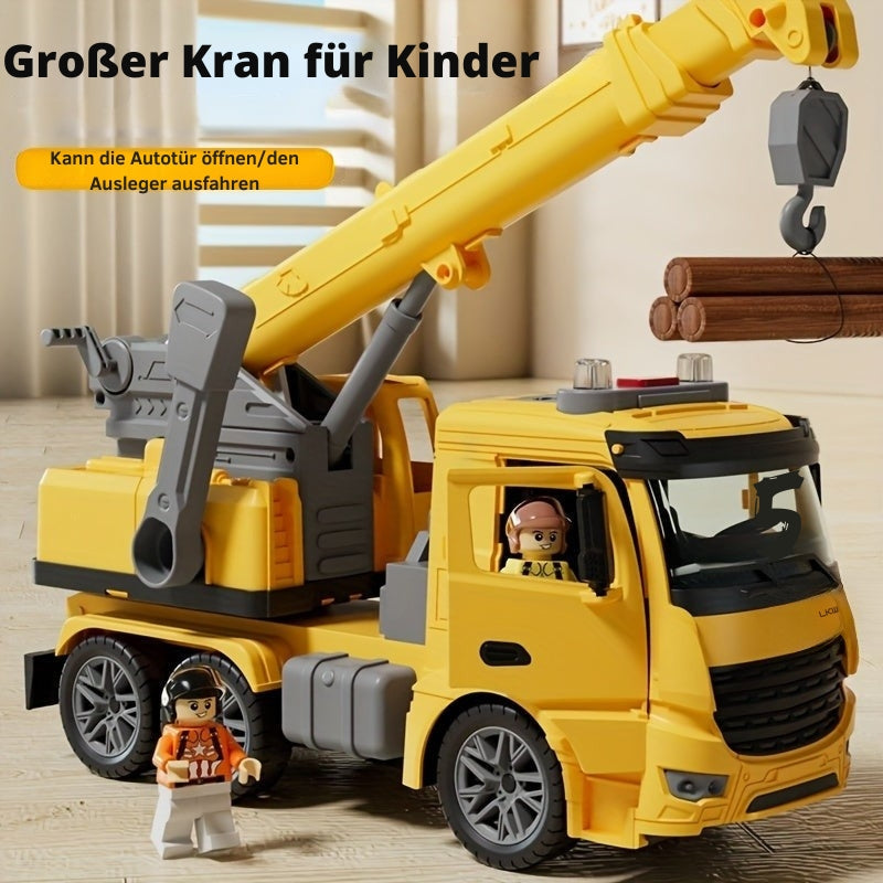 Crane Truck Toy for Kids | Sturdy with Sound Effects