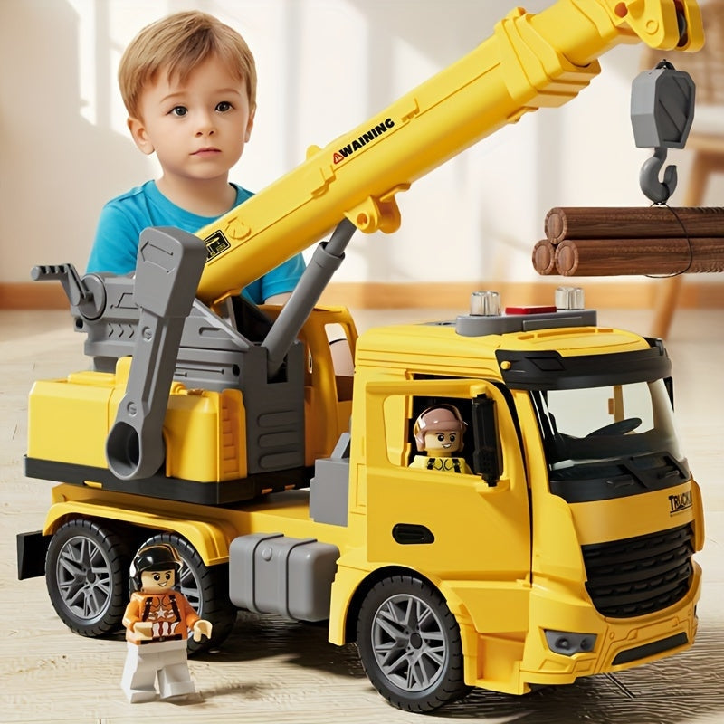 Crane Truck Toy for Kids | Sturdy with Sound Effects