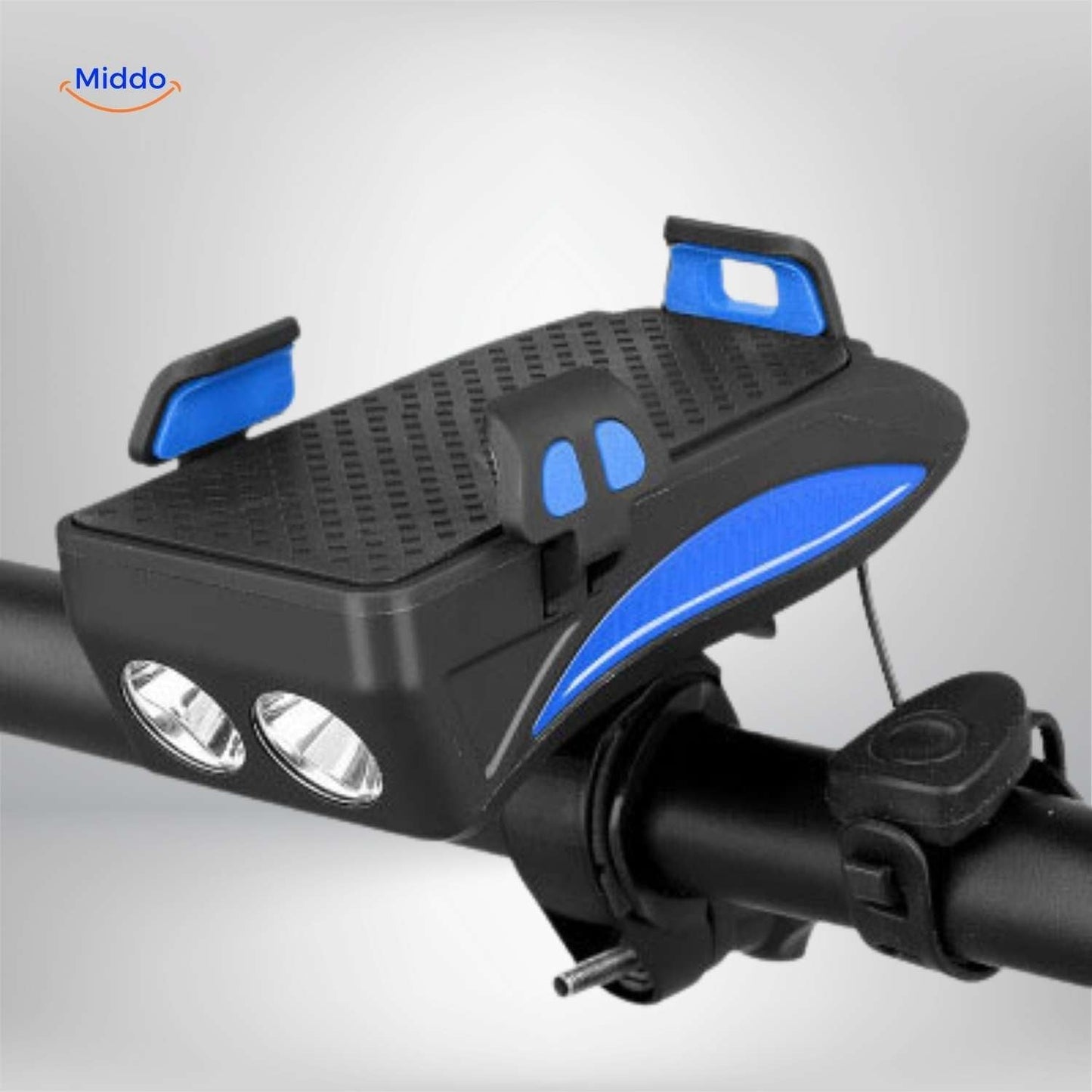 CycloMax™ Bike Gadget | Phone Holder, Power Bank, Light & Horn