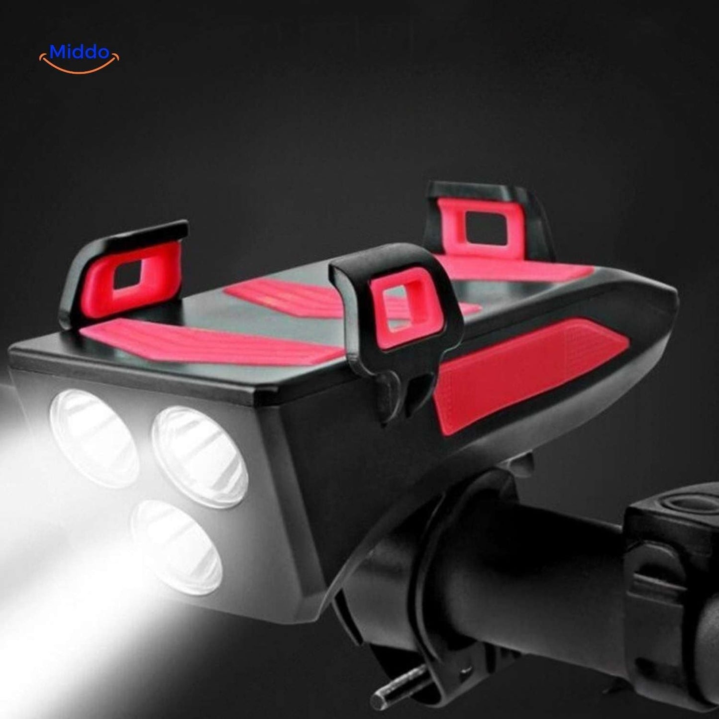 CycloMax™ Bike Gadget | Phone Holder, Power Bank, Light & Horn