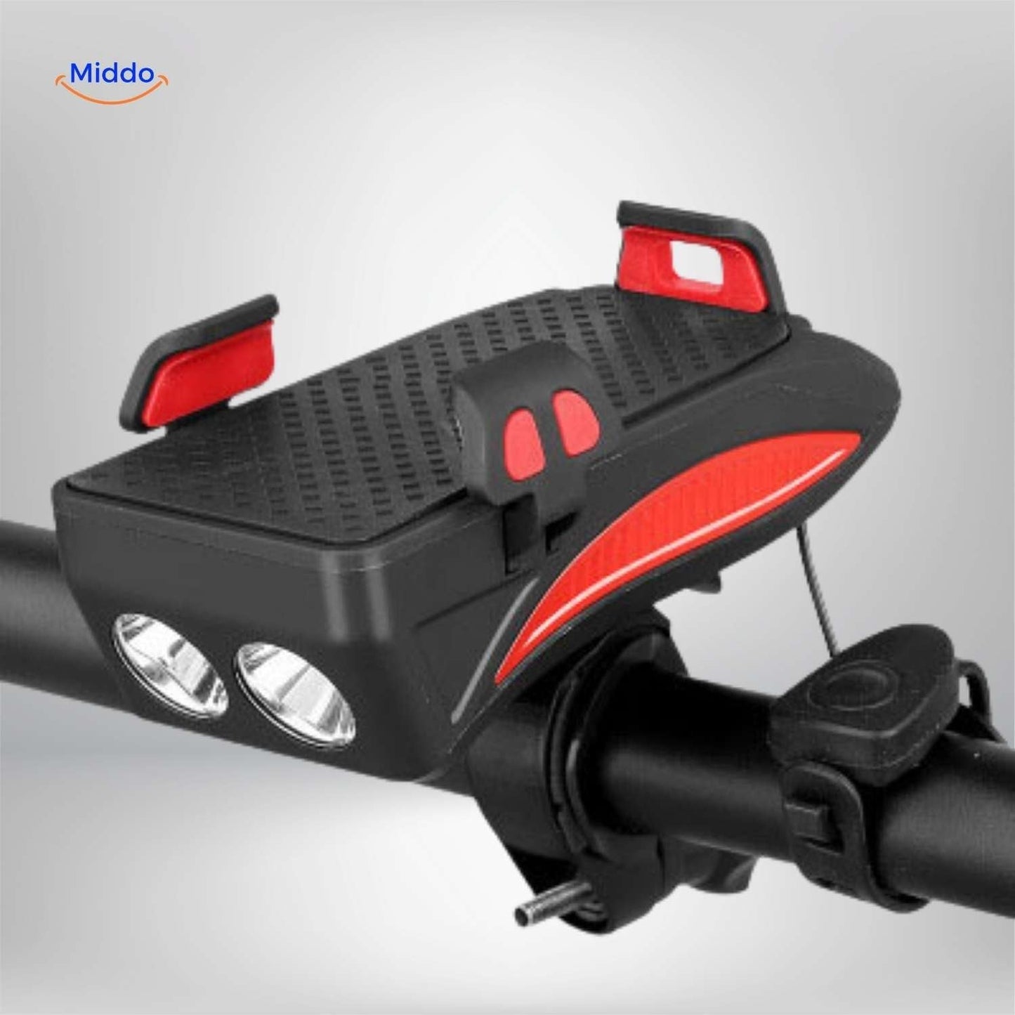 CycloMax™ Bike Gadget | Phone Holder, Power Bank, Light & Horn