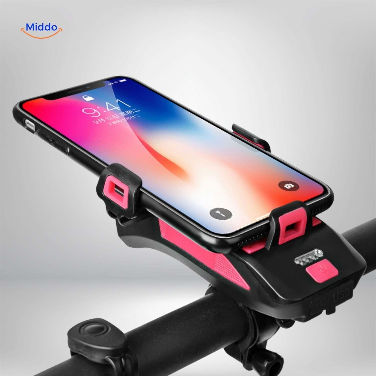 CycloMax™ Bike Gadget | Phone Holder, Power Bank, Light & Horn