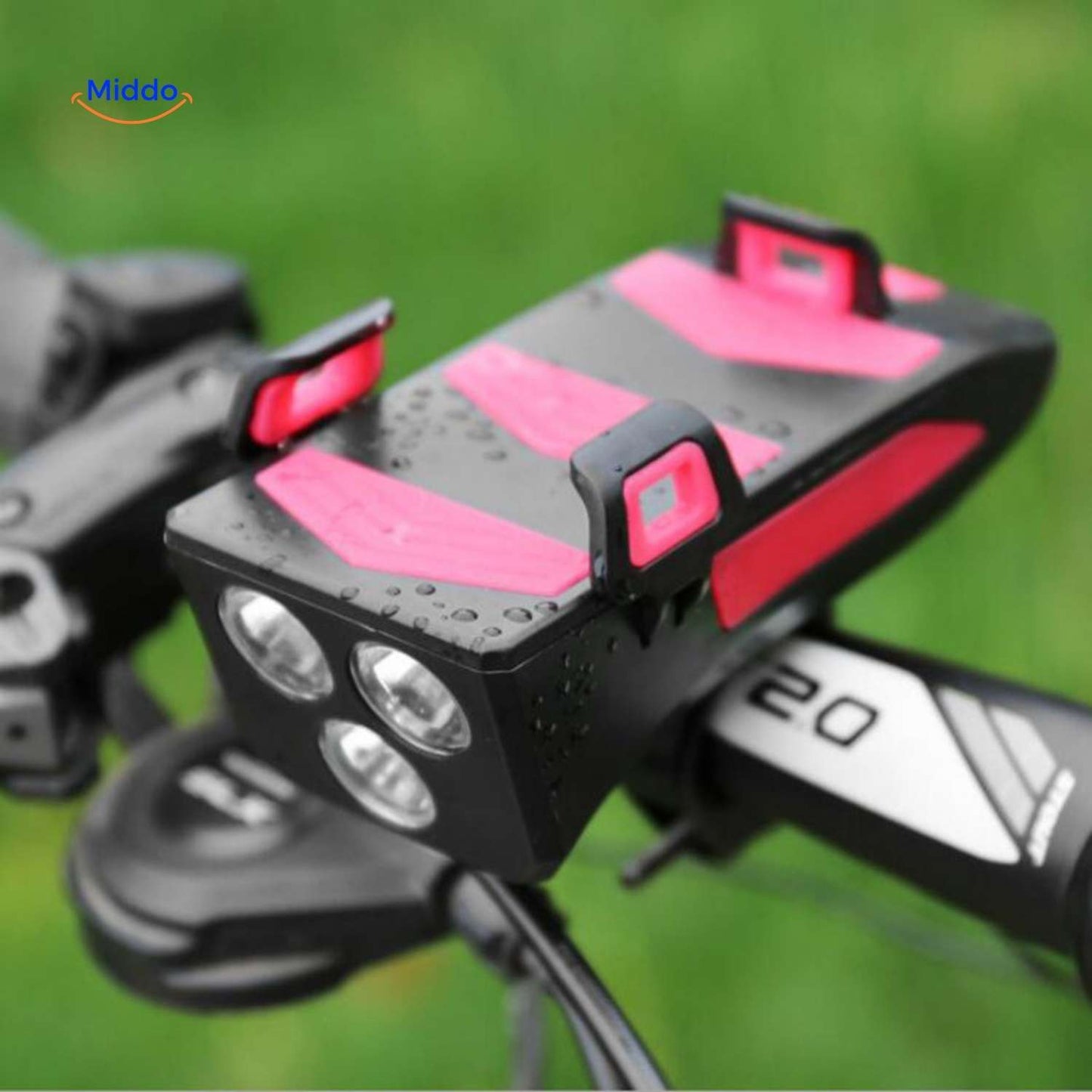 CycloMax™ Bike Gadget | Phone Holder, Power Bank, Light & Horn