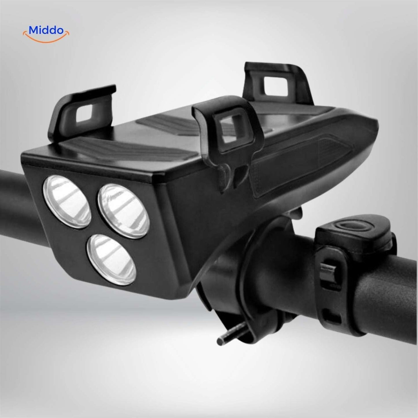 CycloMax™ Bike Gadget | Phone Holder, Power Bank, Light & Horn