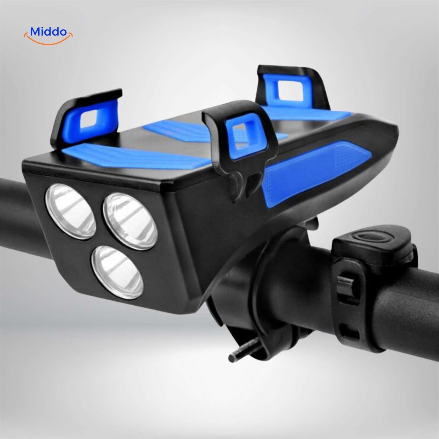 CycloMax™ Bike Gadget | Phone Holder, Power Bank, Light & Horn