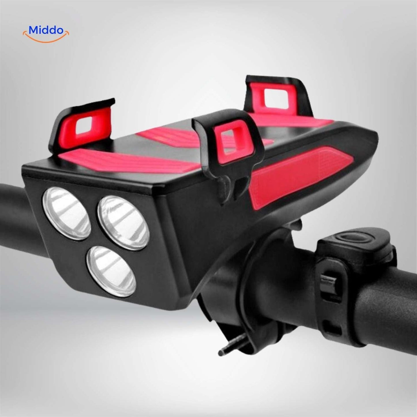 CycloMax™ Bike Gadget | Phone Holder, Power Bank, Light & Horn