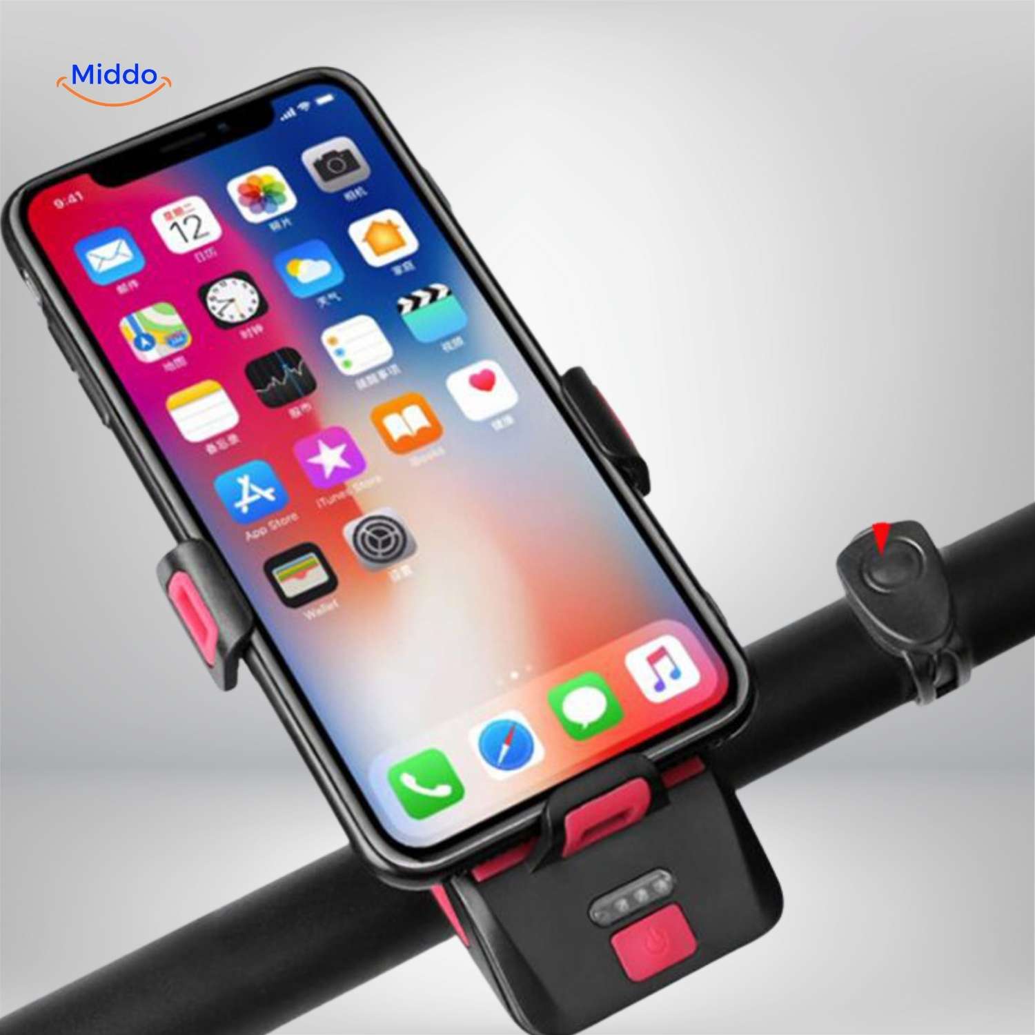 CycloMax™ Bike Gadget | Phone Holder, Power Bank, Light & Horn