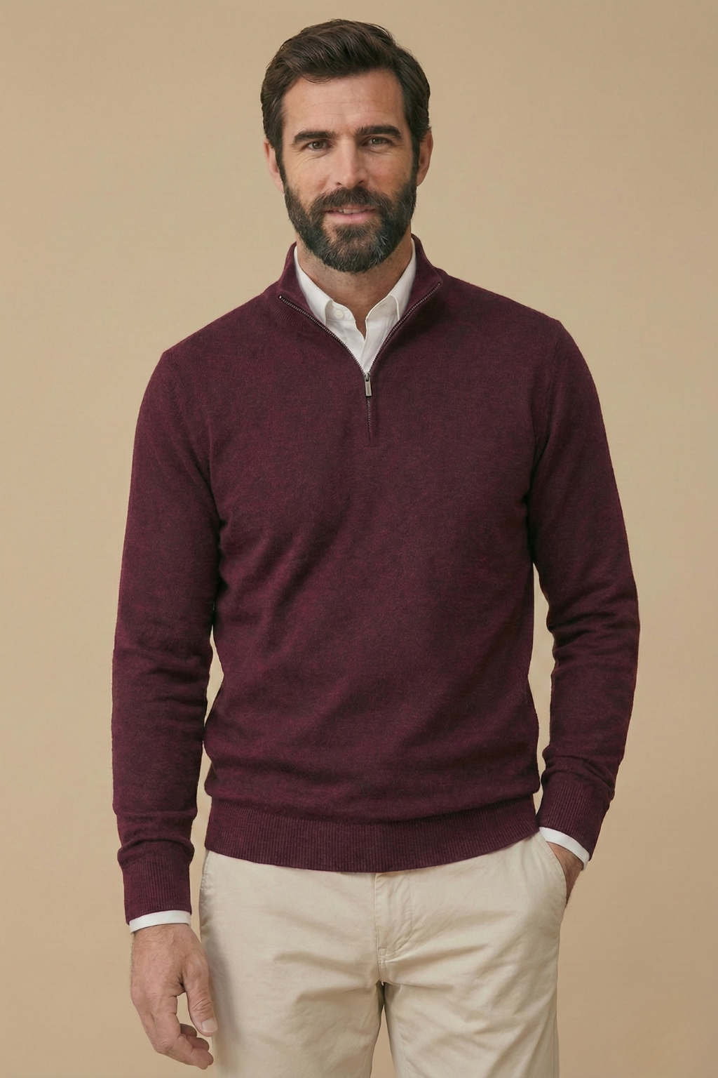 Image of Cyrus | Men's Quarter Zip Sweater