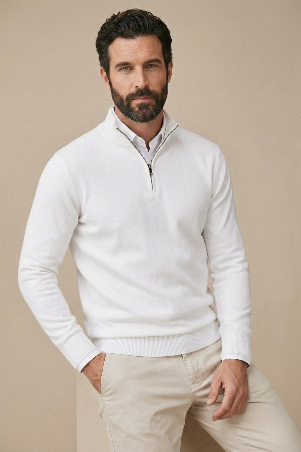 Image of Cyrus | Men's Quarter Zip Sweater