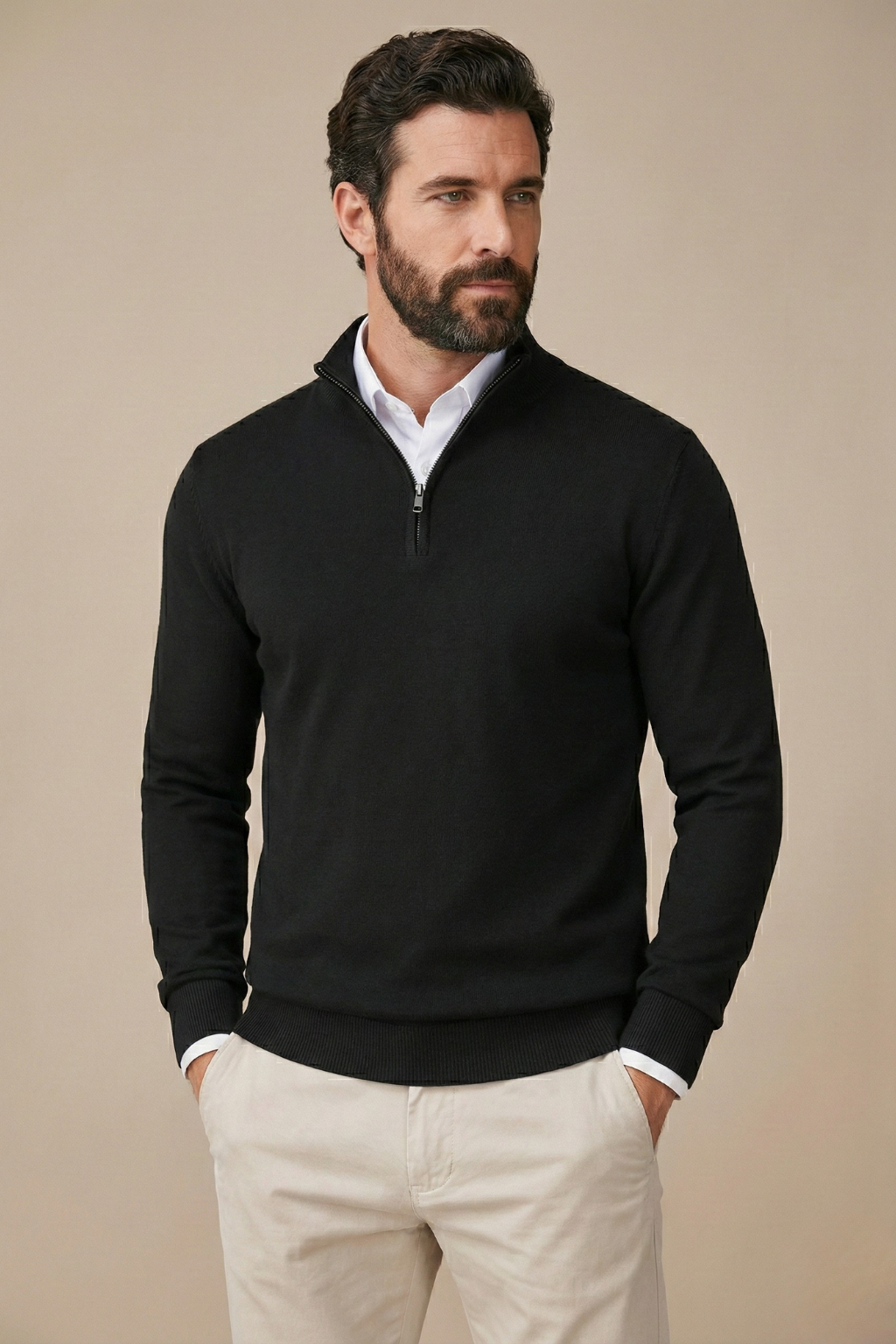 Image of Cyrus | Men's Quarter Zip Sweater
