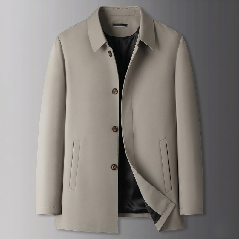 Damian | Men's Notched Lapel Dress Coat - Image 2
