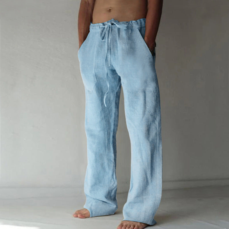 Image of Damon | Men's Drawstring Wide Leg Pants