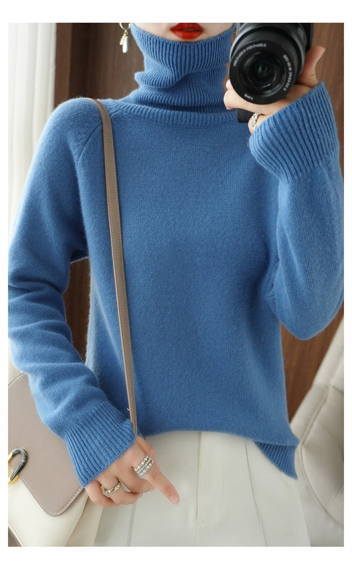 Image of Daniela | Women's Fitted Turtleneck Sweater