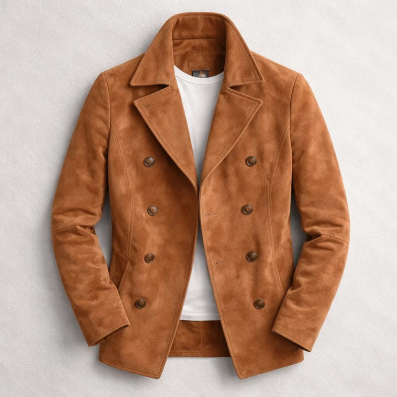 Image of Darrell | Men's Double-Breasted Pea Coat