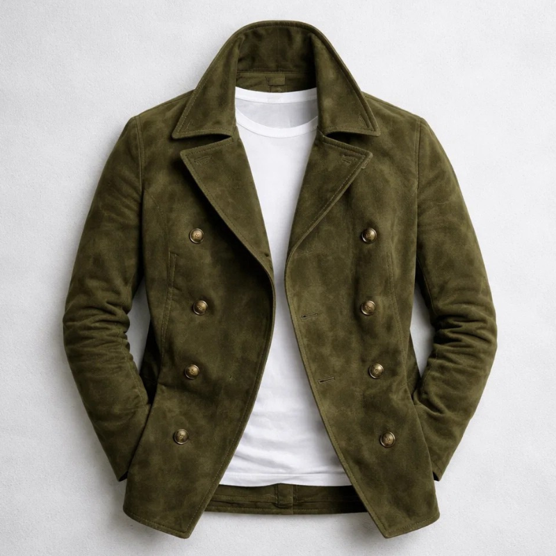 Image of Darrell | Men's Double-Breasted Pea Coat