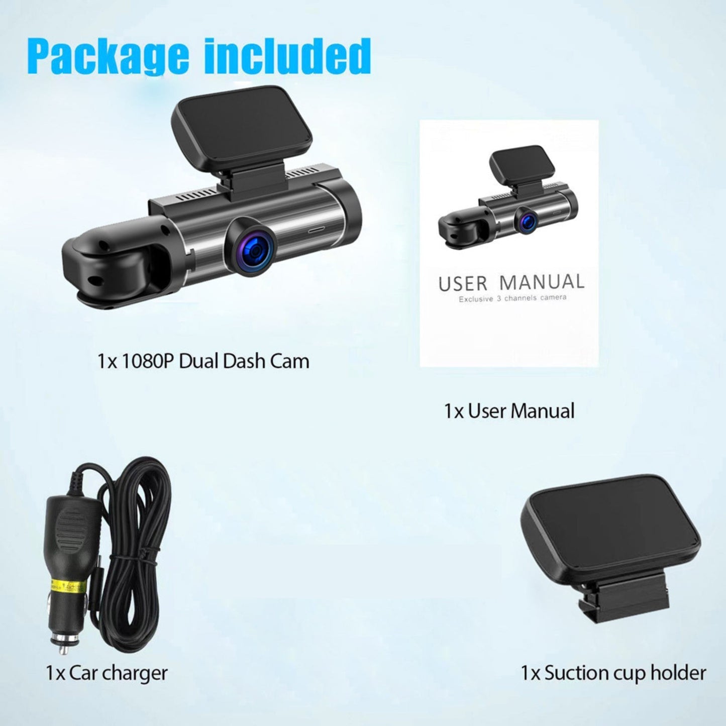 Dashcam Pro™ Full HD 1080P | Dual Lens, Safety and Crystal Clear Images