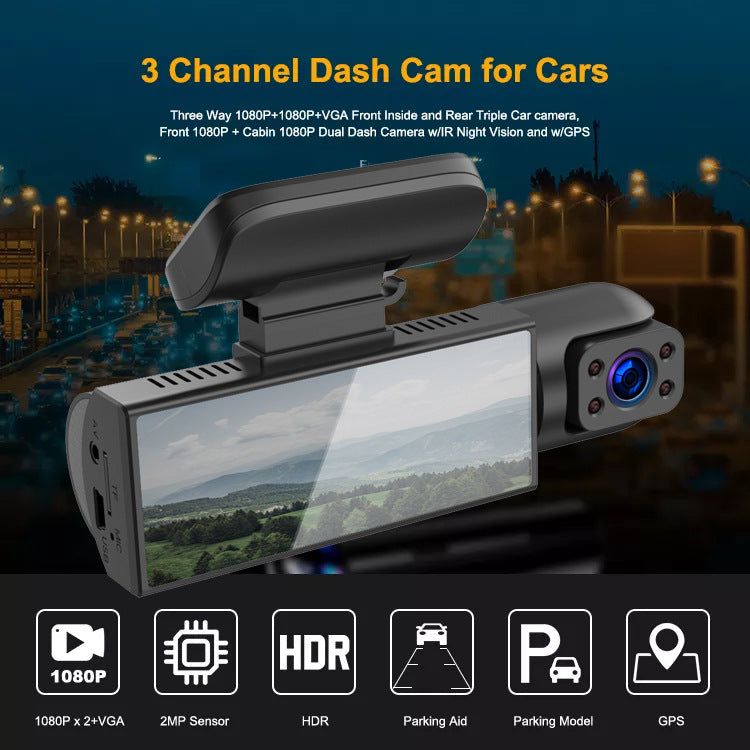 Dashcam Pro™ Full HD 1080P | Dual Lens, Safety and Crystal Clear Images