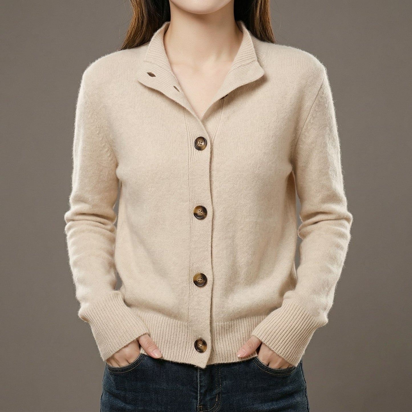 Image of Dawn | Women's Button-Front Collared Cardigan