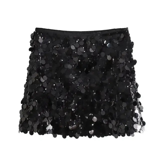 Image of Dawn | Women's Sequin Mini Skirt