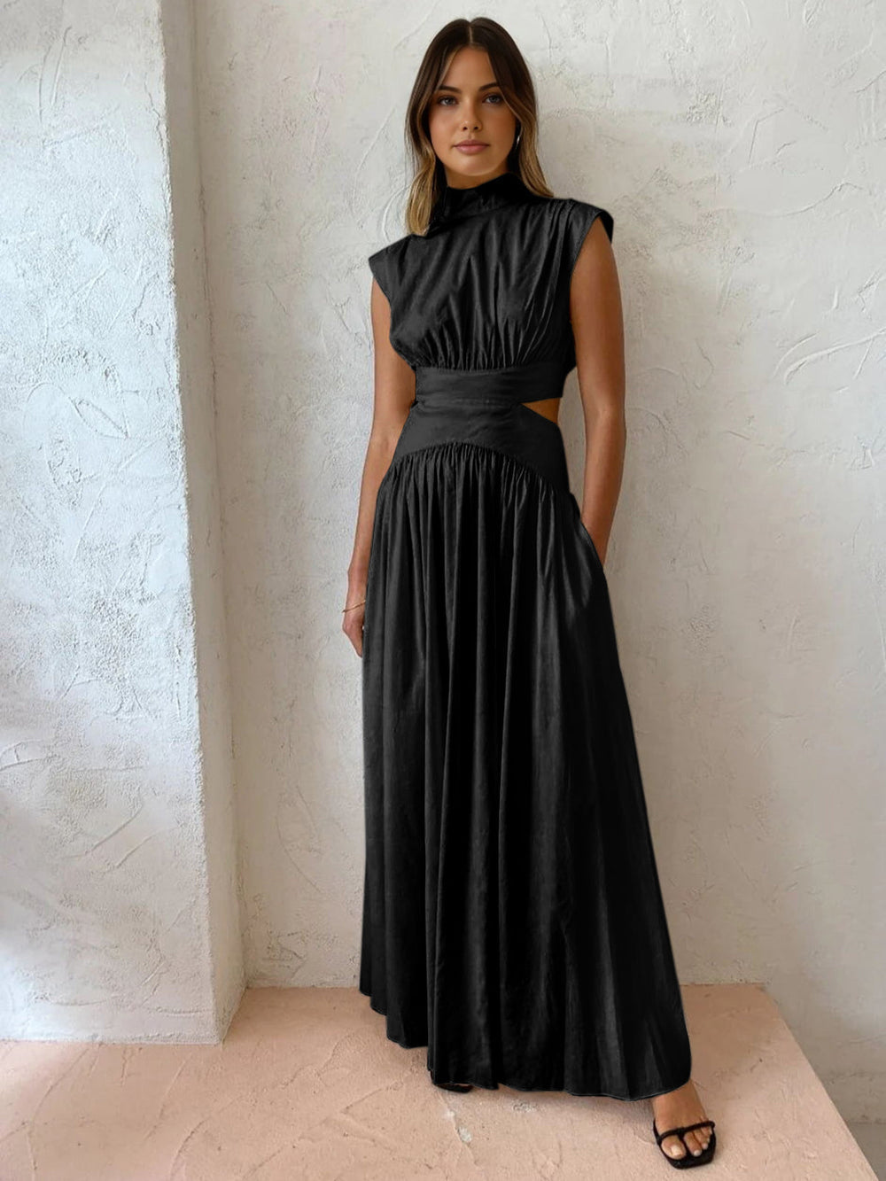 Image of Deanna | Women's Sleeveless A-Line Maxi Dress