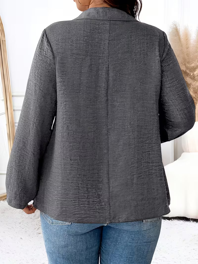 Image of Deborah | Women's Long Sleeve Button Front Blouse