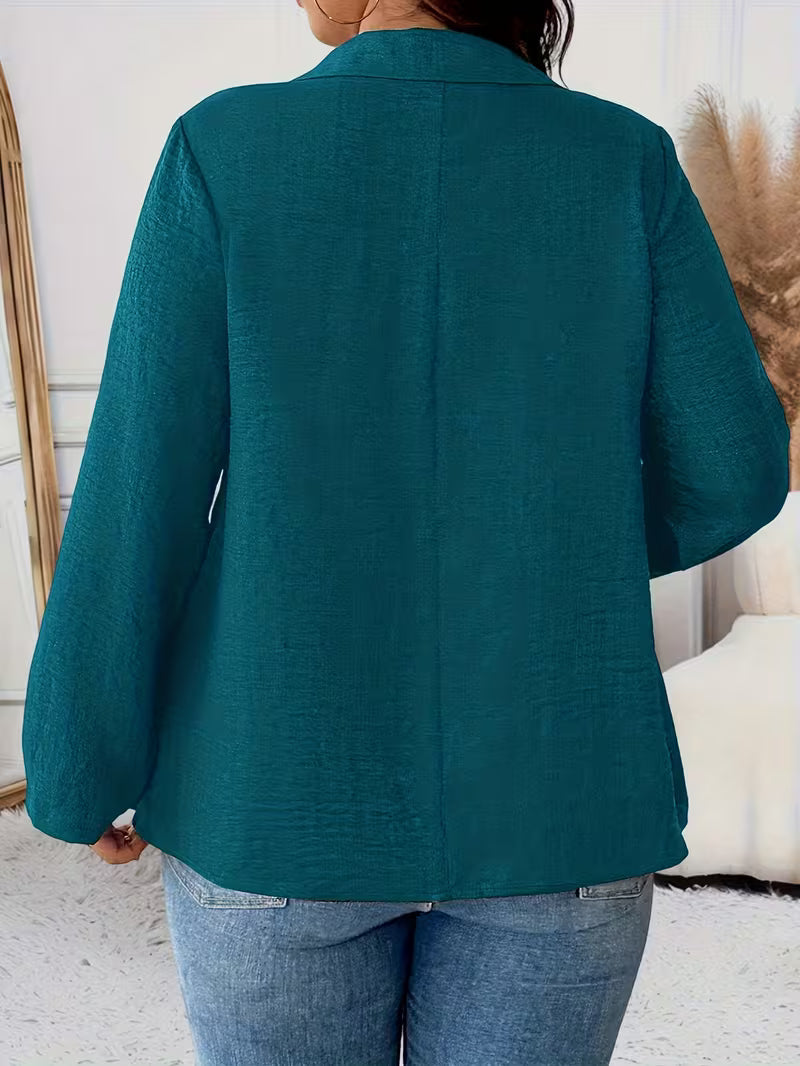 Image of Deborah | Women's Long Sleeve Button Front Blouse