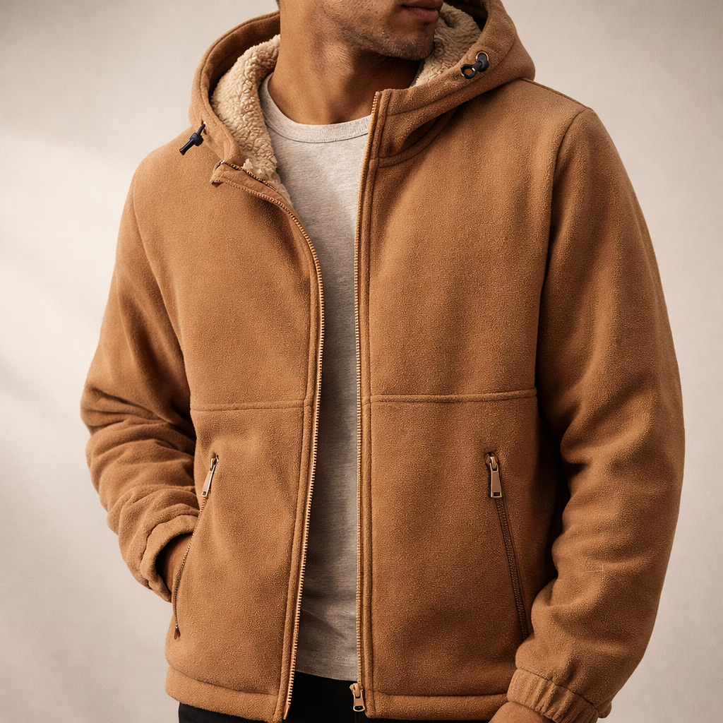 Image of Dennis | Men's Hooded Zip-Up Jacket