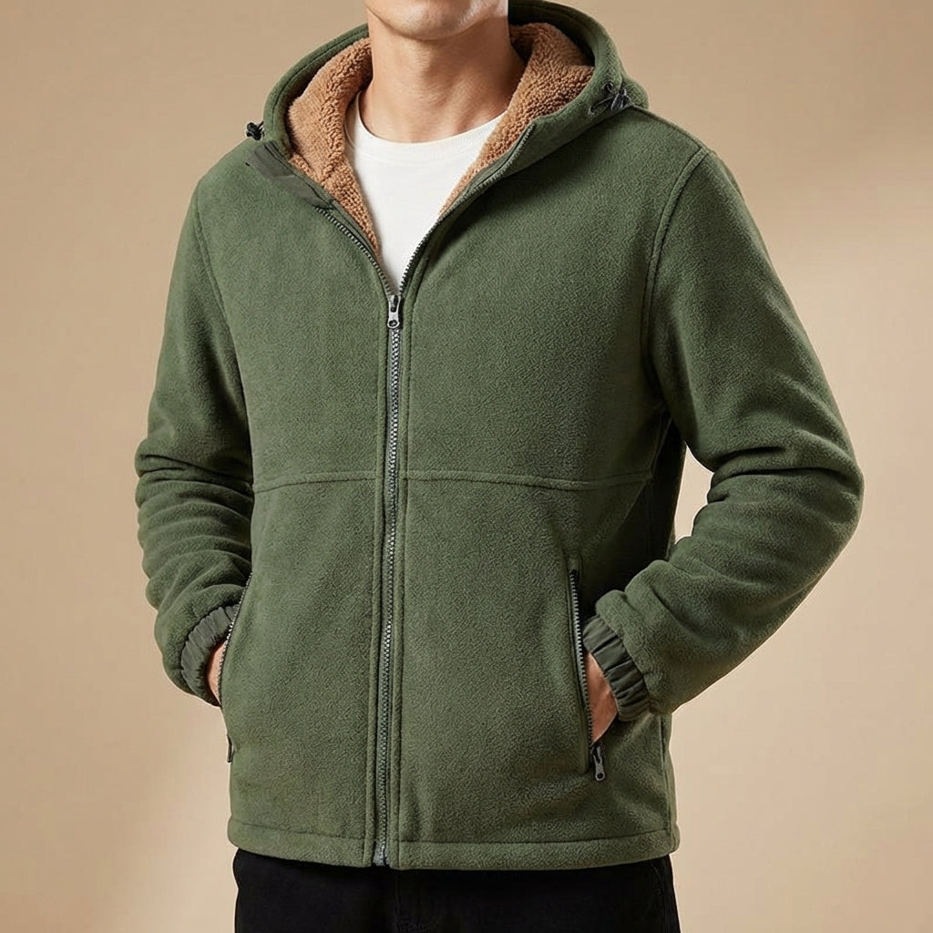 Image of Dennis | Men's Hooded Zip-Up Jacket