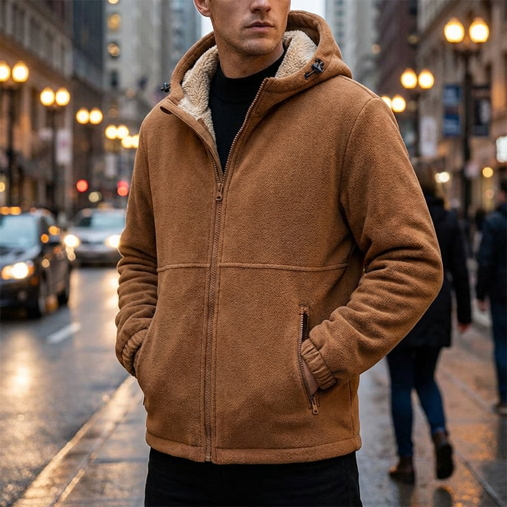 Image of Dennis | Men's Hooded Zip-Up Jacket