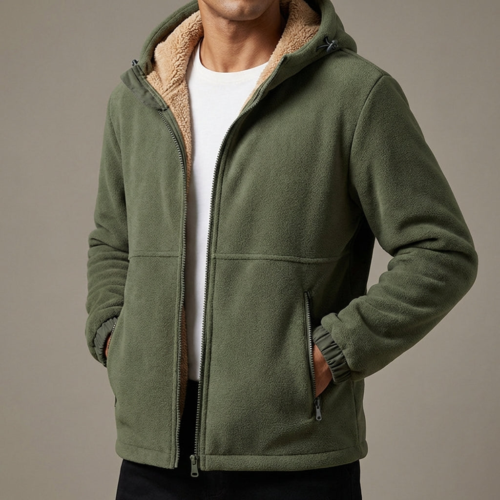 Image of Dennis | Men's Hooded Zip-Up Jacket