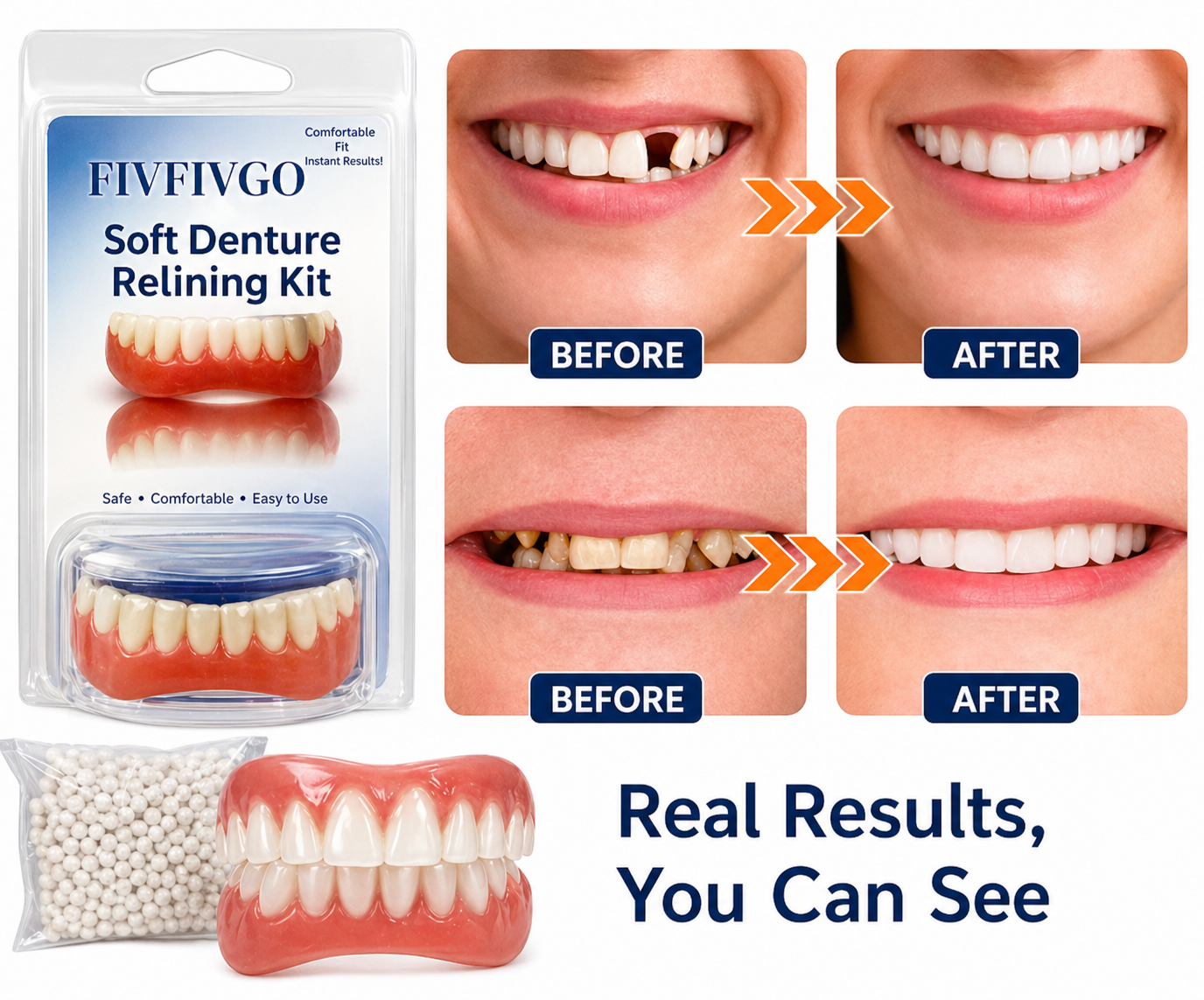 Dental Care | Tooth Repair Kit | Customized Silicone | SiliconeAdjust