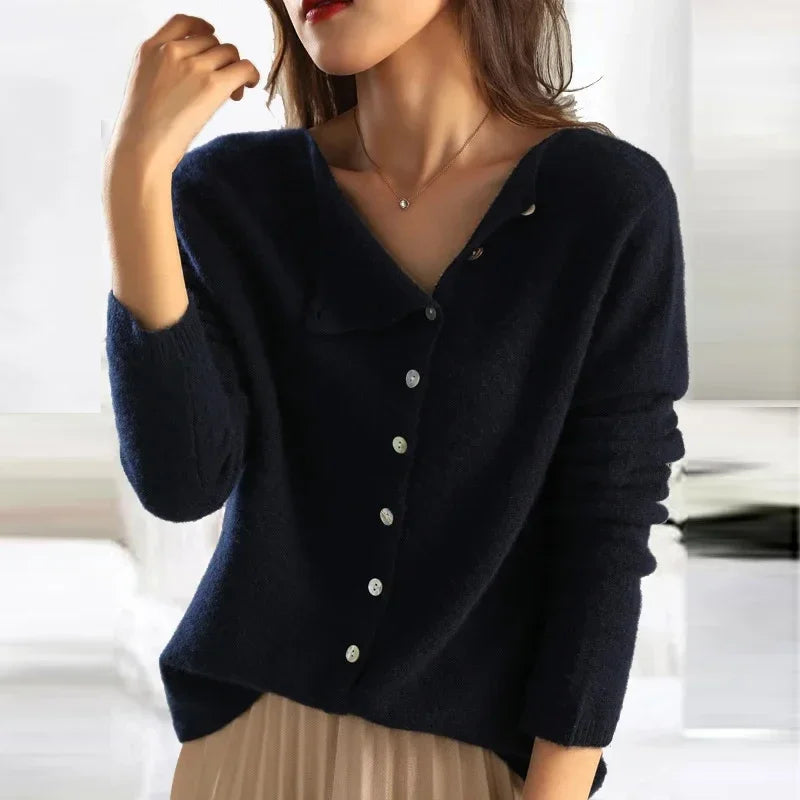 Image of Diana | Women's Button-Down Knit Cardigan