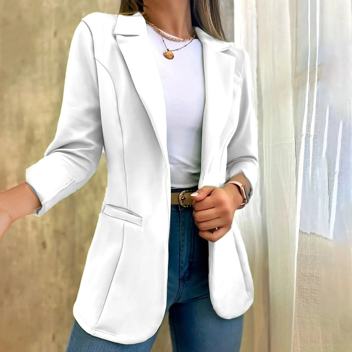 Image of Diana | Women's Fitted Peplum Blazer