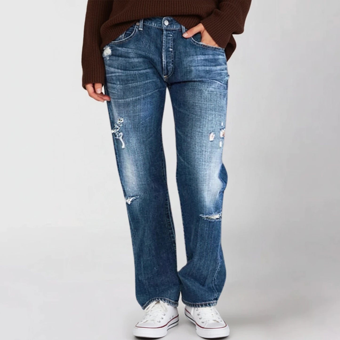 Distressed Denim Jeans for Women