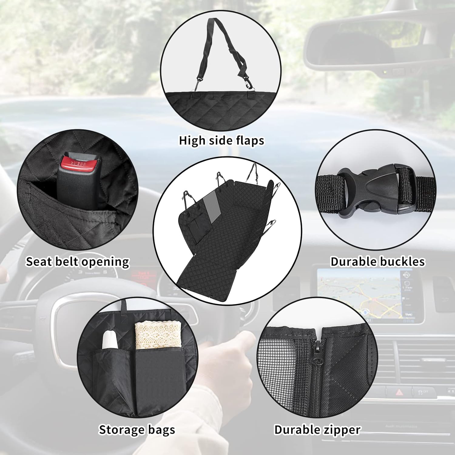 Dog Blanket Car | Waterproof & Non-Slip | With Side Protection