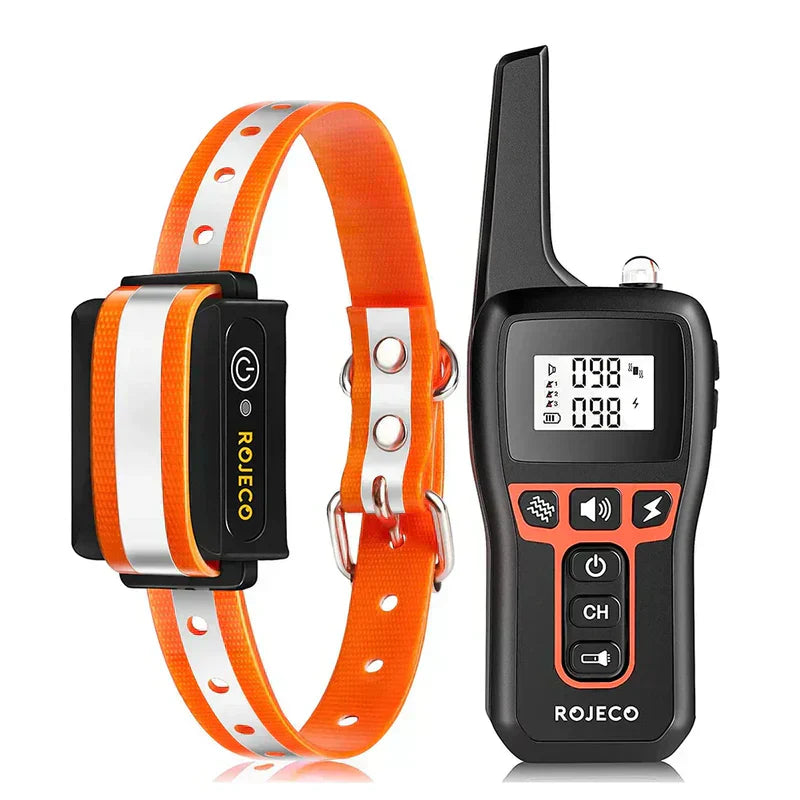 Dog Training Collar with 1000m Range – Black & Orange