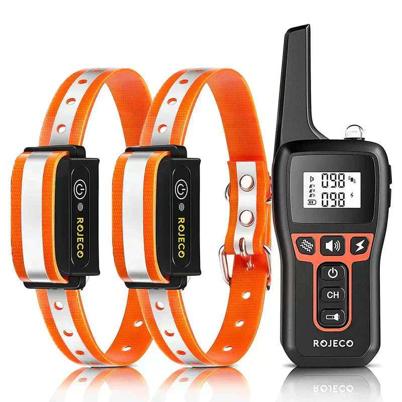 Dog Training Collar with 1000m Range – Black & Orange