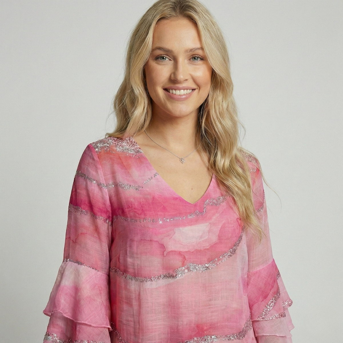 Image of Donna | Women's V-Neck Mini Dress