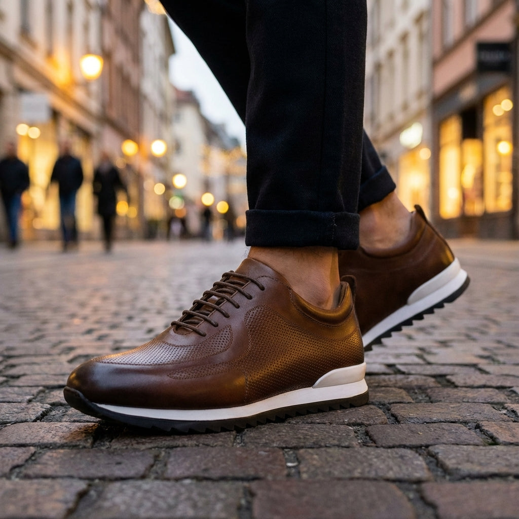 Image of Dorian | Men's Lace-Up Casual Sneakers