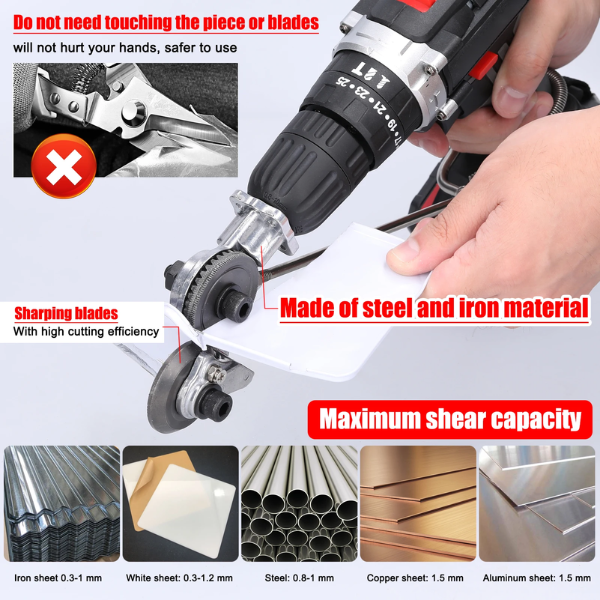 DrillCut - Metal Cutting Adapter for Drills