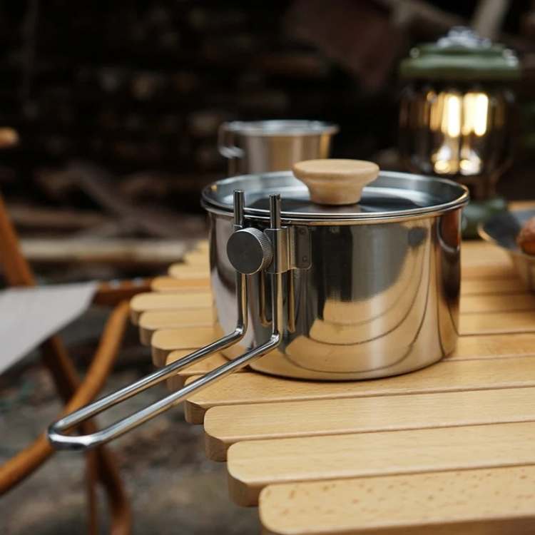 Durable Stainless Steel Camping Kettle