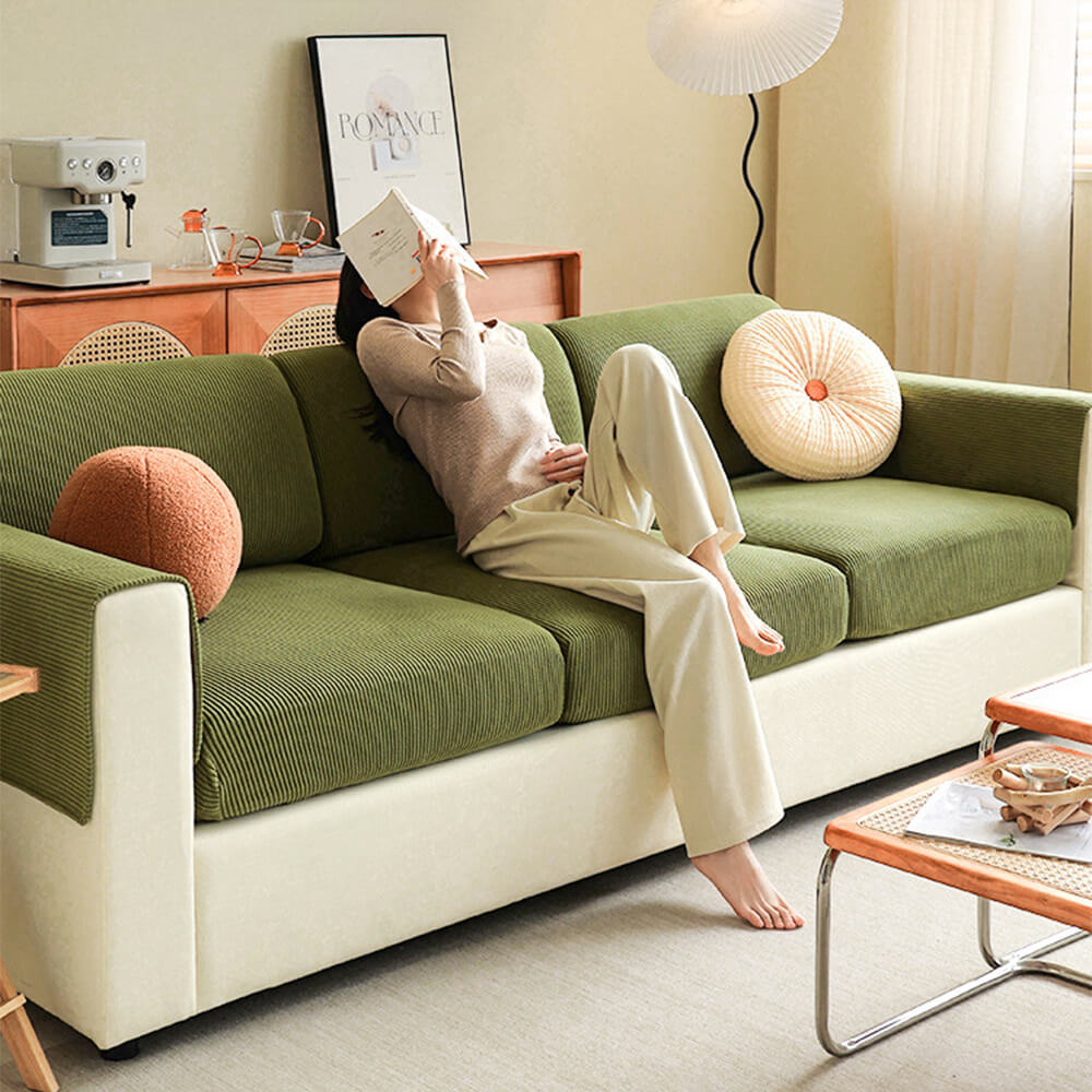 Durable Velvet Sofa Cover - Elastic and Modern
