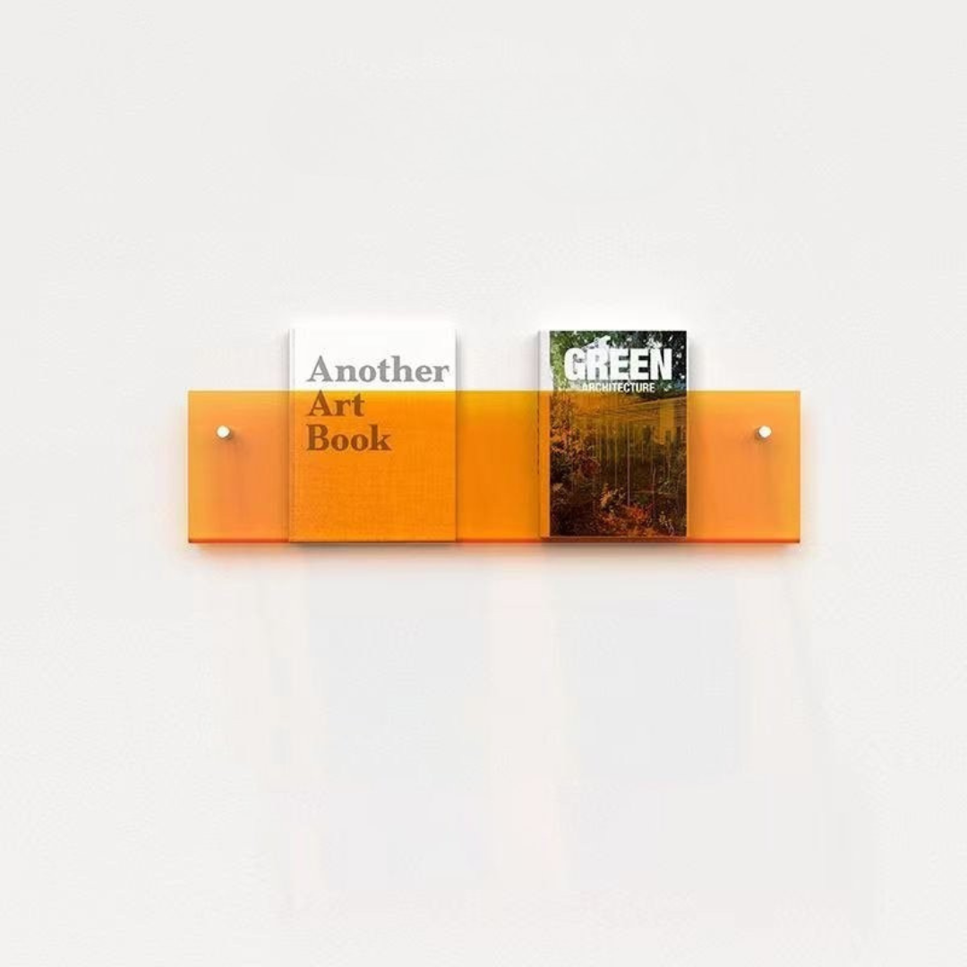 Eco-Friendly Acrylic Magazine Rack – Wall-Mounted Organizer for Magazines – A Stylish and Highly Functional Decor Element.